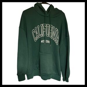 NWOT SHEIN CURVE California Hoodie Green 3XL Oversized